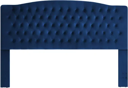 Vista 14 de 24KF Cabecera tapizada con terciopelo con diseño de botones capitoné, tamaño King/California King, cómoda, a la moda, acolchada, color gris