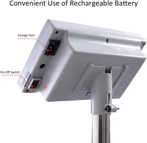 Vista 6 de Giantex Escala digital de computación de peso de 660 libras Escala de plataforma de piso Escala postal Envío preciso Envíos LB/KG Calculadora
