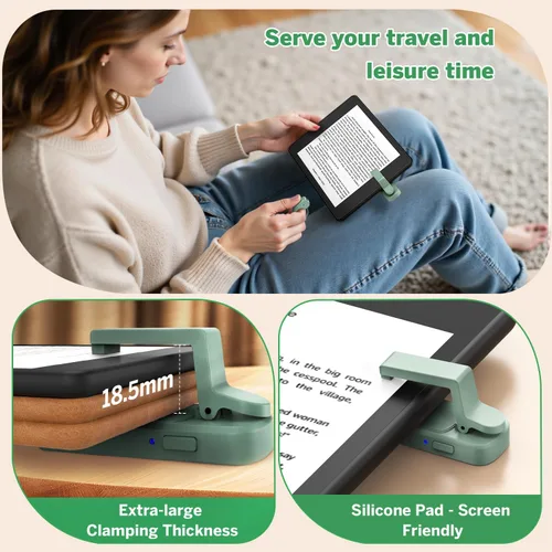 Vista 5 de Anillo girador de páginas para Kindle, control remoto para iPhone, iPad, tabletas Android, lectores electrónicos, girador de páginas para Kindle