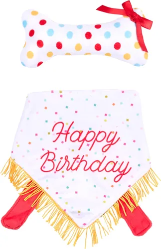 Vista 13 de ZippyPaws Caja de cumpleaños – Juguetes chirriantes para mantenerlos ocupados, peluche divertido de comida para perros pequeños, medianos y grandes