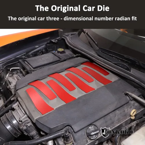 Vista 3 de Cubierta del panel lateral de la bahía del motor de aleación de aluminio para Chevrolet Corvette C7 2014-2019 2014-2019 Adhesivo de ajuste del motor