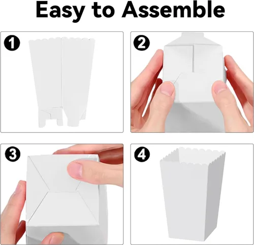 Vista 8 de BACH AND BOUJEE 12 cajas de palomitas de maíz con temática de cerezas, cajas de recuerdos de fiesta de cereza rosa, bolsas de golosinas para niñas