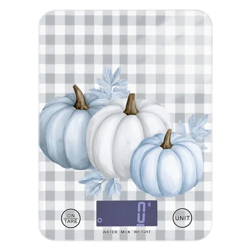Vista 20 de Autumn Poppy Flowers01 Báscula de alimentos para cocina, báscula digital de alimentos, onzas y gramos, para hornear, cocinar, paneles de vidrio