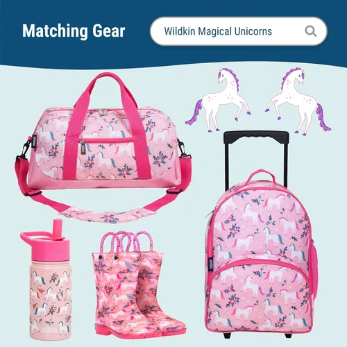 Vista 7 de Paraguas para niños Wildkin Dosel a prueba de lluvia, mango curvo, diseño fácil de colgar