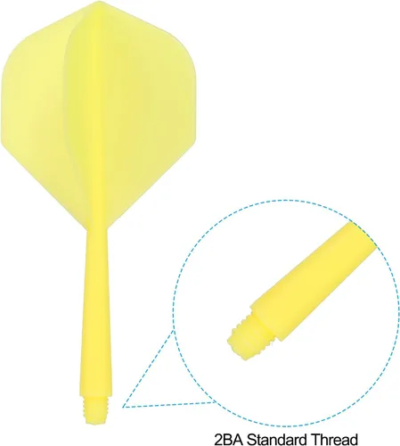 Vista 4 de PATIKIL Eje de dardo integrado y vuelos, vuelos de dardos de plástico de tornillo