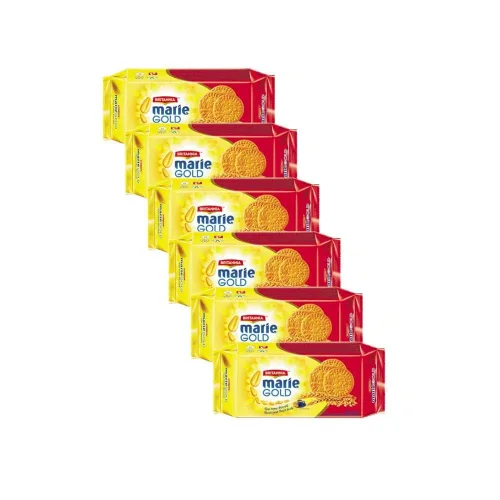 BRITANNIA Marie Gold Cookies - Galletas de 8.8 onzas (8.82 oz) Pour l'heure du thé - Snack crujiente para la hora del té - Deliciosas galletas de