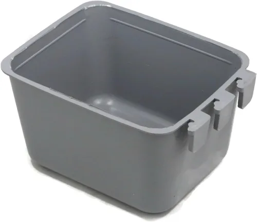 Vista 9 de The ROP Shop Paquete de 12 tazas de jaula grises para pollos, perros, faisanes, conejos y agua