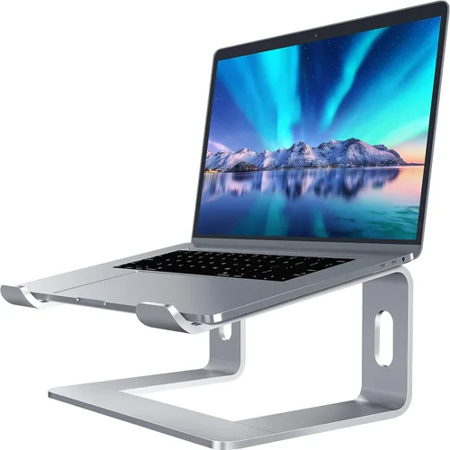 SOUNDANCE Soporte para laptop, elevador de computadora de aluminio, elevador ergonómico para computadoras portátiles, soporte de metal compatible
