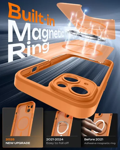 Vista 999 de TOCOL Funda para iPhone 11, compatible con Magsafe, protección completa de cámara, imanes integrados, protección contra caídas, funda translúcida