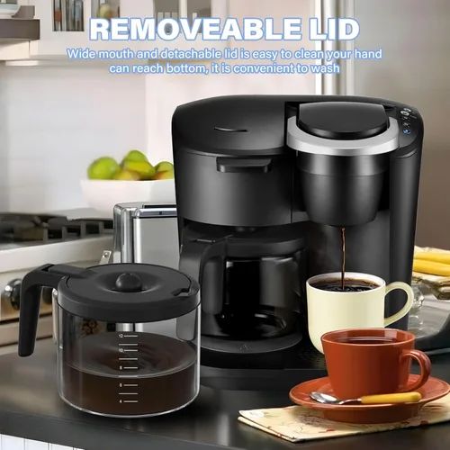 Vista 4 de Jarra de repuesto para cafetera de 12 tazas compatible con Keurig 5000 y 5500 K-Duo Essentials y K-Duo Hot & Iced Brewers K5600 (Gen 2) solamente