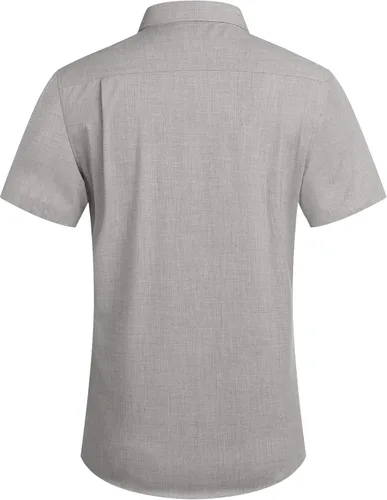 Vista 4 de COOFANDY Men's Linen Shirts Casual Button Down Short Sleeve Summer Beach Dress Shirt