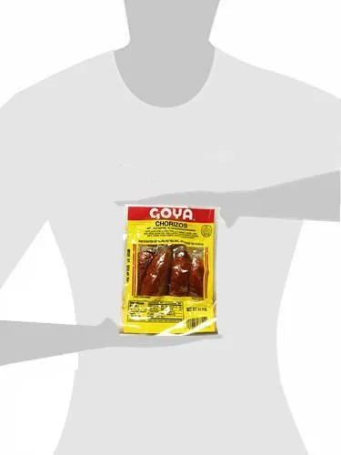 Vista 3 de Goya chorizo 14 oz 8 Chorizos