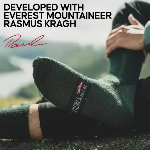 Vista 5 de DANISH ENDURANCE Merino Wool Hiking Socks for Men Women Crew Length Thermal 3 Pack