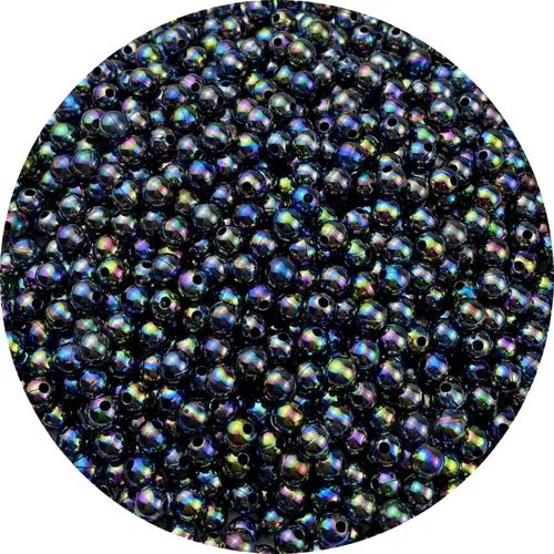 1000 cuentas de perlas para manualidades de 0.236 pulgadas, colores AB, cuentas redondas sueltas para collares, pulseras, aretes, fabricación de