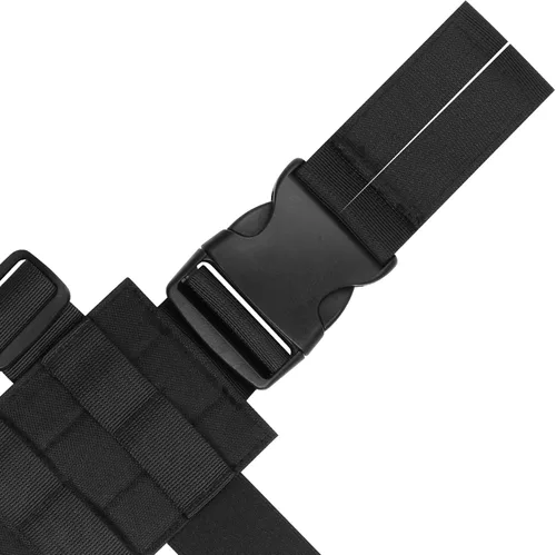 Vista 7 de Cavebear Funda de pierna caída, plataforma de pierna caída, de nailon, táctica, MOLLE, para caza, paintball, Airsoft, panel universal de pierna