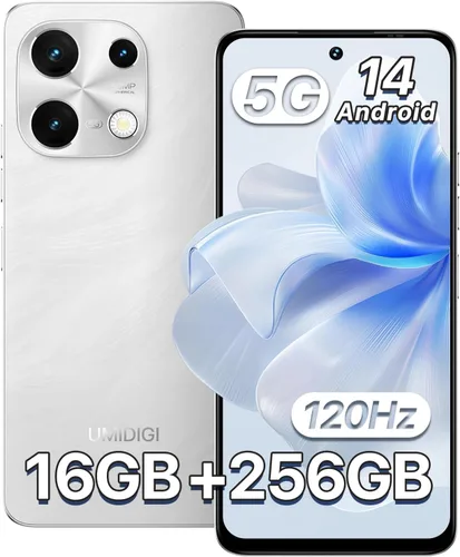 UMIDIGI Note 100 5G teléfono celular desbloqueado, teléfono Android 14 5G Dual SIM, cámara de 50MP, 16 (8+8) GB+256GB/TF 1TB gastar teléfono