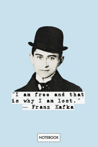 Franz Kafka Quote Quotes Notebook Diary, Lined College Ruled Paper, 6x9 120 Pages, Matte Finish Cover, Journal, Planner