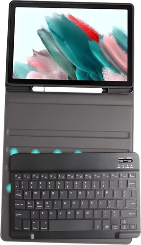 Vista 2 de Funda de teclado para Samsung Galaxy Tab A8 de 10.5" 2022, funda para tableta con teclado inalámbrico desmontable