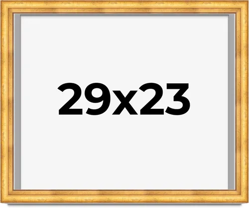 Vista 267 de Caja de sombra de 5 x 5 pulgadas, marco de exhibición biselado de hoja dorada Madera maciza 1.75 pulgadas de profundidad 1.75 pulgadas