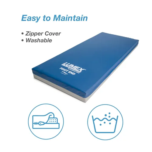 Vista 6 de Lumex Select - Colchón de cama de hospital, espuma médica multicapa, resistente a líquidos, individual XL, 35 x 80 pulgadas