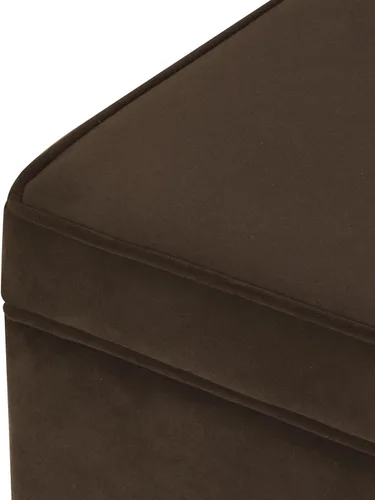 Vista 136 de HomePop Decoración para el hogar K7646-A877 Otomana tapizada moderna rectangular de almacenamiento Otomana con tapa con bisagras