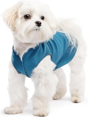 Vista 47 de Goldpaw - Chaqueta elástica de vellón para perros pequeños, suéter súper suave y cálido para perro, chaleco de suéter para mascotas para otoño e