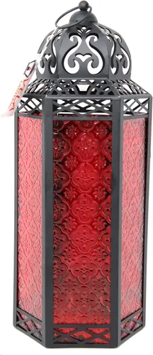 Vista 69 de VELA LANTERNS Farol portavelas decorativo, marroquí, gótico, morado, de 10.5 pulgadas, para mesa o colgar, decoración de Ramadán, decoración