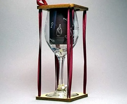 Vista 3 de Copa de vino con tallo para sorber de la abuela con encanto y embalaje de presentación