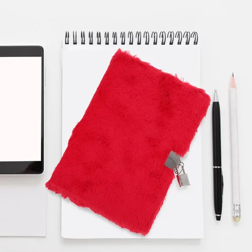 Vista 9 de Gatuida Girls Diary with Lock and Key - Kids Notebook Plush Journal with Lock A5 Lined Hardcover Planner Organizer Notebook Locking Journal Writing