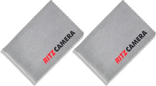 Ritz Gear Paño de microfibra para electrónica (paquete de 2) – Limpia lentes, gafas, pantallas, cámaras, iPad, iPhone, lentes, teléfono celular,