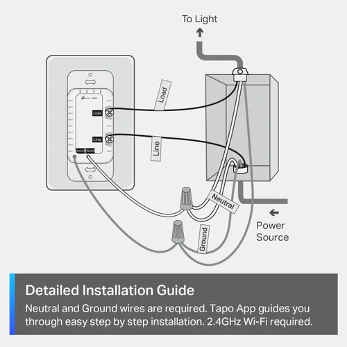 Vista 7 de TP-Link Tapo Matter - Interruptor de atenuación inteligente: control de voz con Siri, Alexa y Google Assistant, certificado UL, temporizador