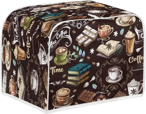 Vista 8 de Jeiento Alpaca - Cubierta para tostadora de 2 rebanadas, para hacer pan, cubierta para electrodomésticos pequeños, protección contra el polvo