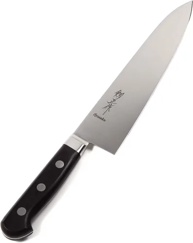 Vista 11 de Cuchillo de chef japonés multiusos INOX AUS-8A mango integrado de acero inoxidable, Santoku de 7 pulgadas (7.087 in)