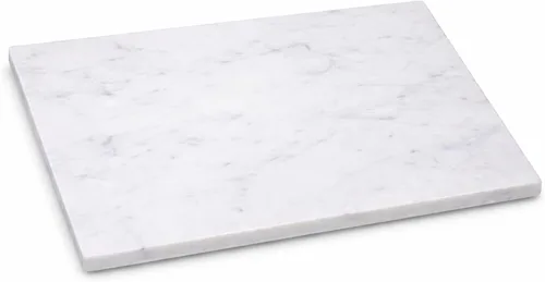 Vista 14 de Tabla de mármol blanco - Tabla de quesos Bandeja de madera de acacia para charcutería, queso, carnes, frutas, galletas Tabla de cortar, bandeja