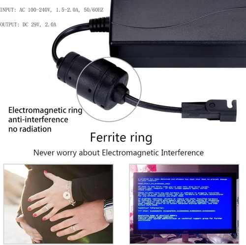 Vista 5 de Cable de alimentación universal para sillón reclinable, adaptador de corriente CA/CC reclinable de 29 V 2 A, fuente de alimentación reclinable de 2