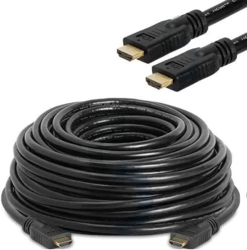 CableVantage HDMI Cable Braided Cord - HDMI HD Ready - High Speed - Gold Plated Connectors - Ethernet/Audio Return Channel - Video 1080p, 3D PS3 PS4