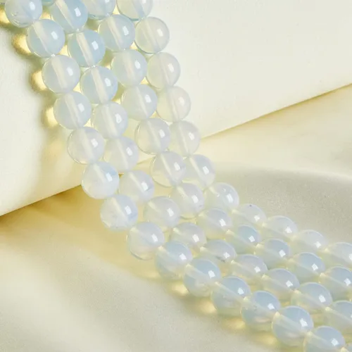 Vista 3 de 100 cuentas de ópalo de 0.236 pulgadas (0.236 in), cuentas redondas sueltas para manualidades y fabricación de joyas