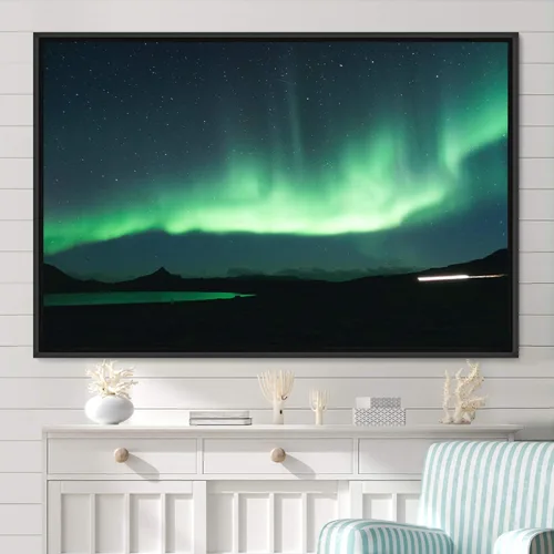 Vista 35 de SIGNWIN Framed Canvas Wall Art Dayspring Astronomy & Space Contemporary Cosmic Dramatic Green Group Photography Realism - 16x24 inches