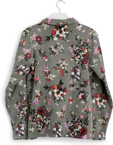 Vista 2 de Vera Bradley Sudadera de forro polar con cuello a presión para mujer con bolsillos (rango de tallas extendidas)