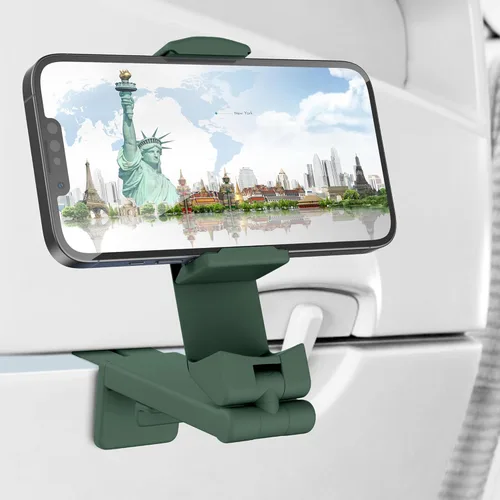 Vista 19 de Perilogics - Soporte universal para teléfono en vuelo de avión. Visualización manos libres con rotación multidireccional de 360 grados.