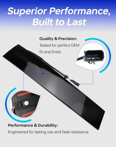 Vista 3 de Flecto Moldura de puerta, panel de moldura de puerta, lado del conductor (izquierdo), compatible con Ford Explorer 2011-2019, teclado de entrada sin