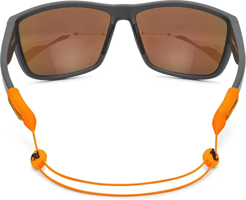 Vista 2 de Pilotfish - Correa ajustable sin cola para retenedor de lentes: para lentes de sol, lentes y gafas, Naranja (Blaze Orange), 14 pulgadas