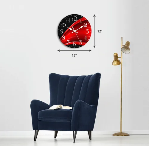 Vista 5 de ArtSocket Reloj de pared cuadrado silencioso sin tictac 12" abstracto Madera 4
