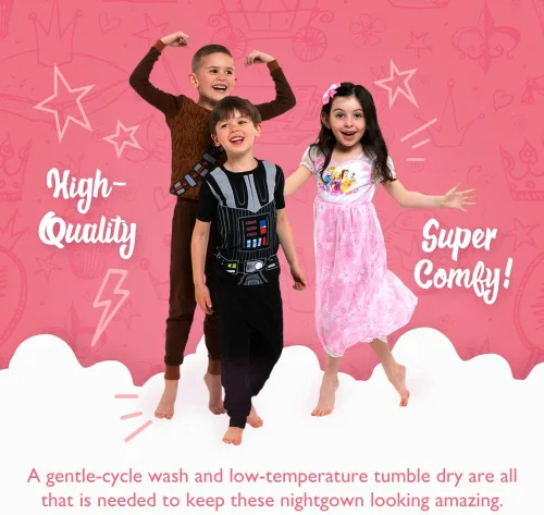 Vista 6 de Girls' Princess Frozen Minnie Mouse 3-Pack Nightgown
