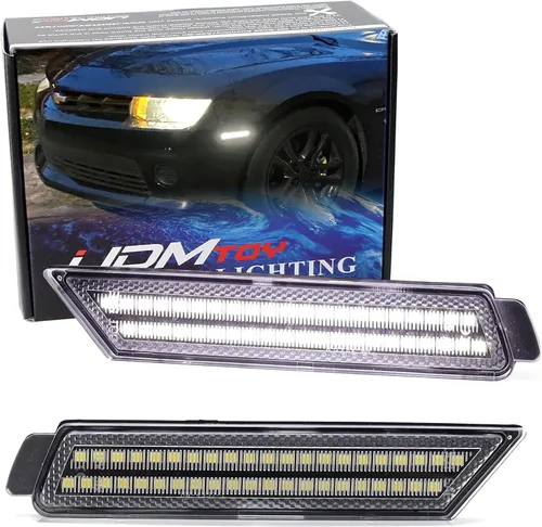 Vista 10 de iJDMTOY Luces LED de posición laterales delanteras para Chevrolet 2010-2015