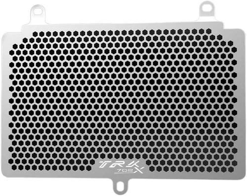 Vista 9 de Motorcycle Aluminium Accessories Radiator Grille Guard Protector Cover for TRK702 TRK702X TRK 502 TRK502X 2018-2023 2022(Black)