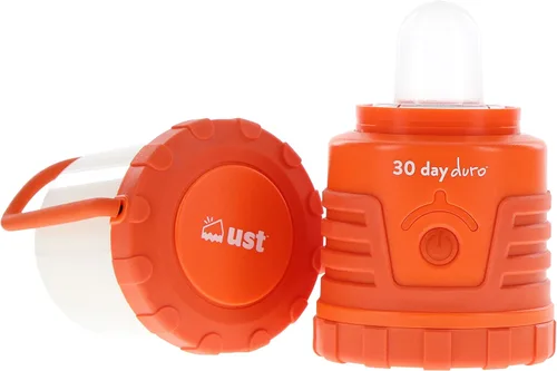 Vista 2 de UST Linterna LED Duro de 30 días de 1000 lúmenes con bombillas LED de por vida, botón de encendido que brilla en la oscuridad y gancho