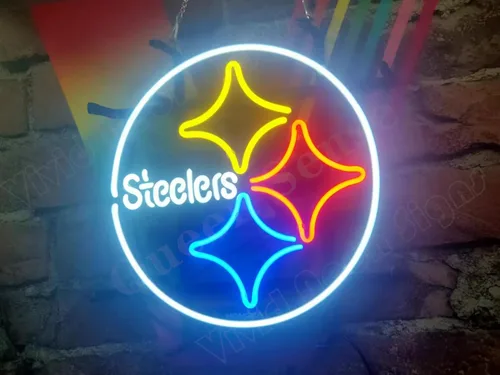 Vista 2 de Queen Sense 12"x12" Steelers Neon Sign Light Man Cave Bar Pub Beer Gift Neon Lamp A114PS