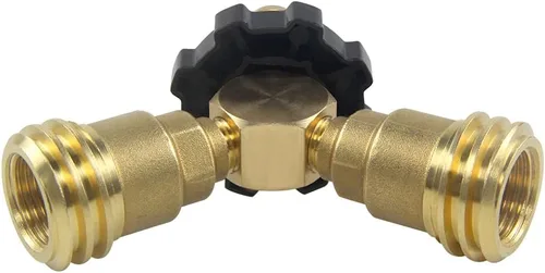 Vista 6 de Hooshing Adaptador de tanque de propano y divisor POL a QCC1 convertidor de 2 vías LP kits de montaje de gas de latón