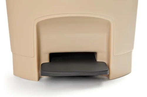 Vista 3 de Rubbermaid Commercial Products Slim Jim - Papelera de plástico, botes de basura con pedal